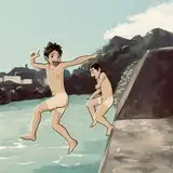 どろんこ夕焼